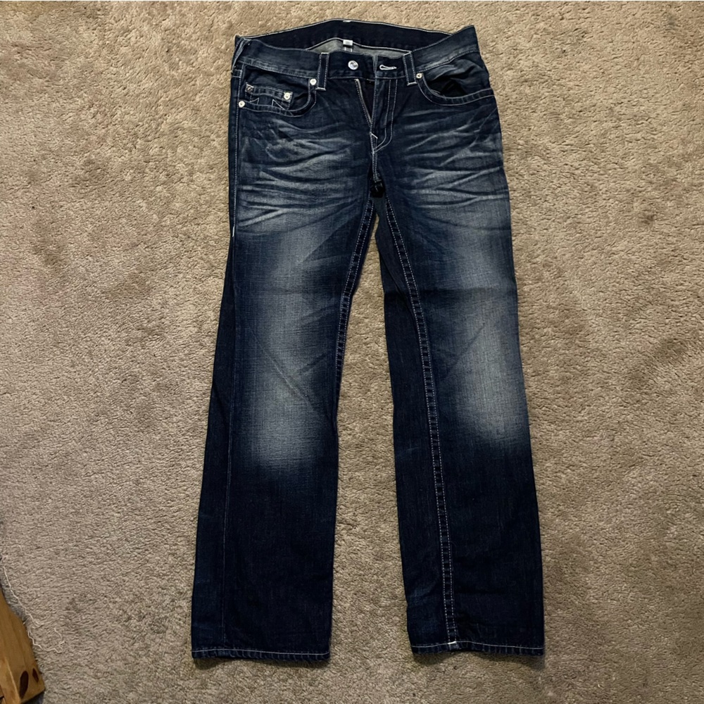 Men’s size 34 straight True Religion jeans